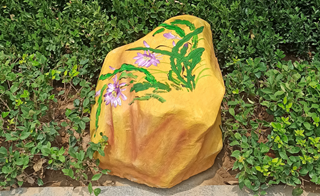 弘美爱游戏平台带你走进—手工彩绘黄石画作