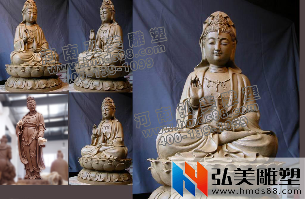 弘美爱游戏平台厂区观音佛像泥塑