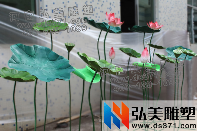 不锈钢爱游戏平台制作厂家仿真荷花荷叶