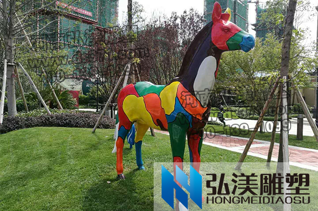 彩绘马爱游戏平台-玻璃钢爱游戏平台