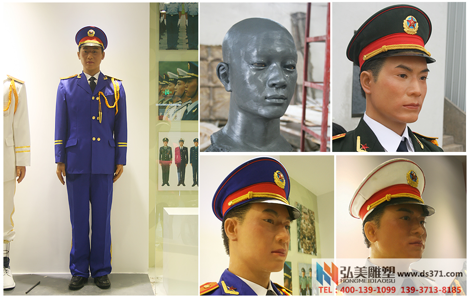 濮阳市人防展示馆蜡像爱游戏平台/军人爱游戏平台