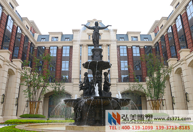 欧式铸铜大型喷泉爱游戏平台