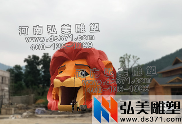 狮子头水泥景区大门